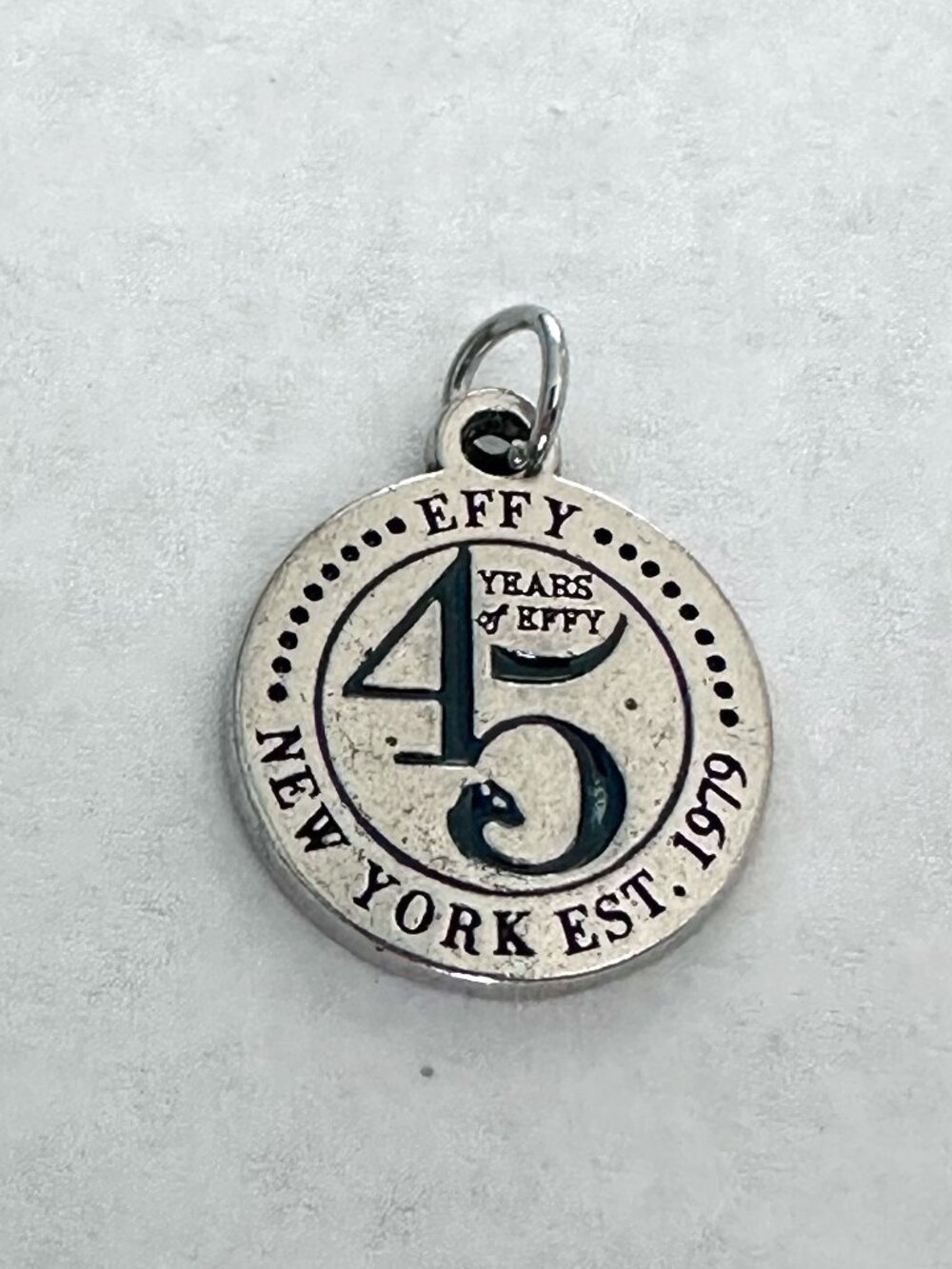 Effy "45th Anniversary" Silver Tone Charm for Necklace or Bracelet